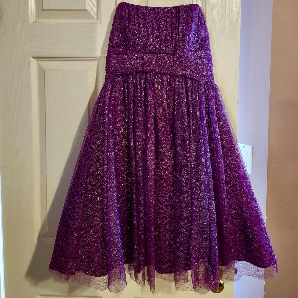 Laura Sparkly Purple Dress